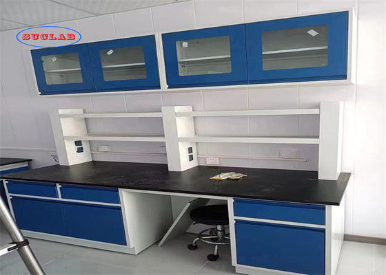 Good price Silent Rail Chemistry Lab Bench Laboratory Furniture  Malaysia With Epoxy Resin Sink And Stainless Steel Hinge online