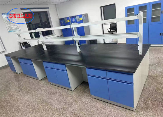 Good price Customizable Grey White Chemistry  Lab Furniture Laboratory Workbench Hong Kong For Research & Hospital online