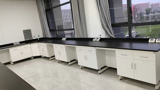 Good price Black Phenolic Resin Countertop White Laboratory Table In Chemistry Lab Usage online