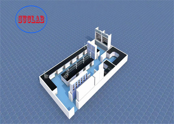 Good price Chemical Resistant C Frame Chemistry  Lab Workbench Laboratory Casework Indonesia With Multiple Cabinets online