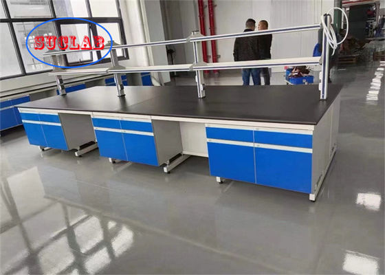 Good price Chemistry Lab Workbench Laboratory Casework Singapore Safety Fire Resistant Bench With Chemical Resistant Cabinets online