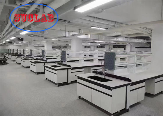 Good price Phenolic Resin Chemistry Lab Workbench Laboratory Worktable Malaysia Resistant Work Surface  With Steel Frame online