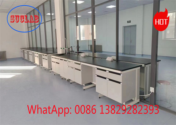 Good price Fire Resistant Chemistry Lab Workbench Lab Benches with Cabinets Chemical Resistant Worktop online