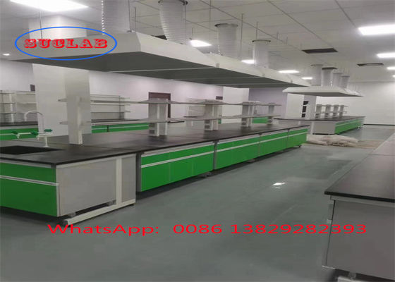 Good price C frame Safety Chemistry Lab Workbench Lab Furniture Supply with Chemical resistant Laminate Work Surface online