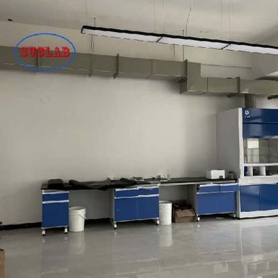Good price Excellent Customer Service Multiple Cabinets and Wood Materials Chemistry Lab Workbench Solution for Advanced Laboratory Work online