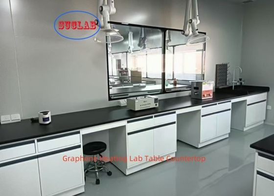Good price Adjustable Glass Shelf Chemistry Lab Benches  Heating Laboratory Workstation with 12mm Thick Frame and DTC 16-INCH THREE SECTION SILENT RAIL online