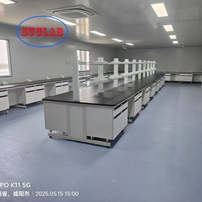 Good price Yellow Chemistry Lab Bench Makers for Customizable Dimensions L*1500/750 W *800 /850mm H and Lab Performance online