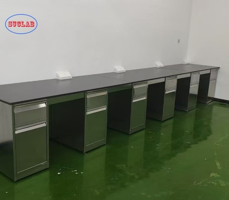 Good price Custom Stainless Steel Lab Bench Factories As Drawing and Efficiency for Hospital & Food IndustryI online