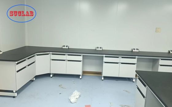 Good price Custom Chemistry Laboratory Bench with Epoxy Resin  Countertops and Customizable Dimension L*1500/750 W *800 /850mm H online