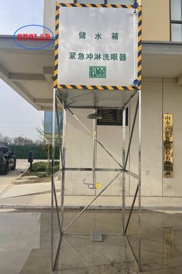 Good price Exclusive Best Quality Stainless Steel Eclosed Safety Emergency Shower Eyewash with Tank Safety Station Ideal for Chemical Plants and Hazardous Areas online